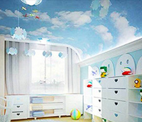 Фотопечать на натяжных потолках